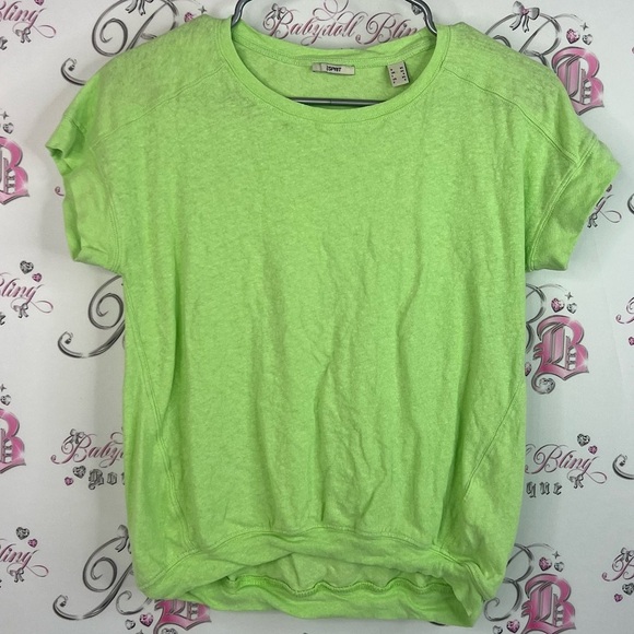 Esprit Tops - Esprit tshirt tee neon Lime Green Short Sleeve Tee comfy flowy